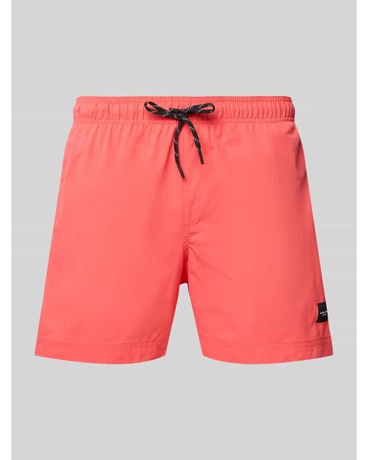 Jack & Jones Badehose mit elastischem Bund Modell 'STMAUI' in Pink für Herren