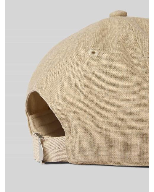 Camel Active Leinenbasecap mit Logo-Stitching in Natural für Herren