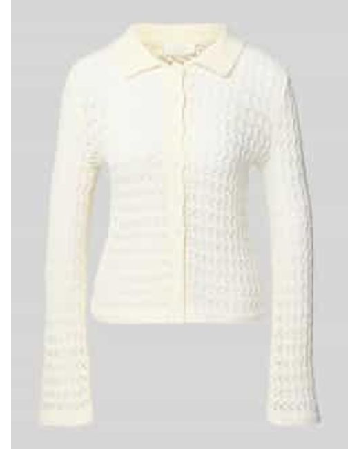 LeGer By Lena Gercke Gebreid Jack Met Platte Kraag, Model 'Thorina' in het White