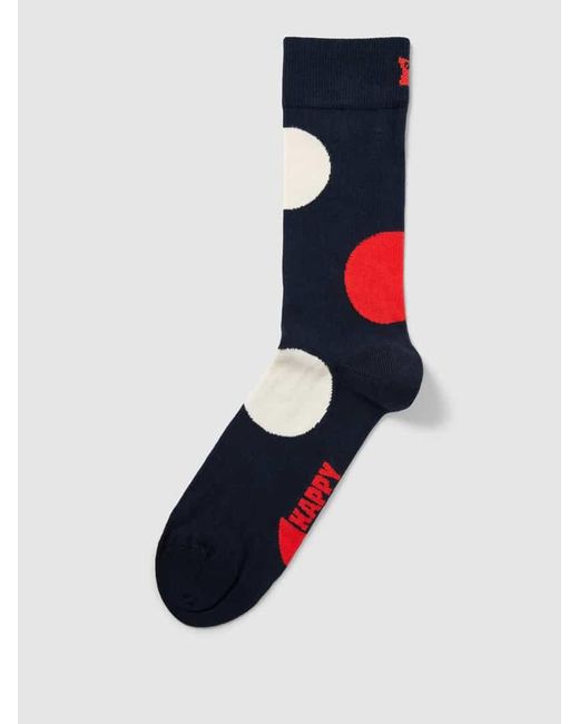 Happy Socks Socken mit Allover-Muster Modell 'Jumbo Dot' in Blue für Herren