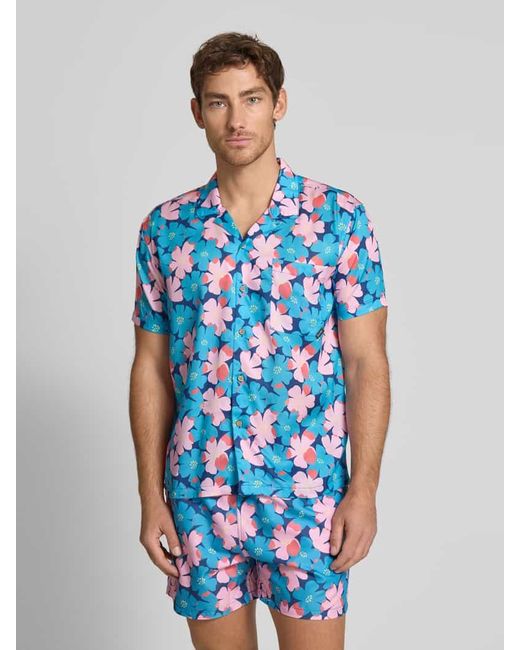 Boardies Freizeithemd mit Knopfleiste in Blue für Herren