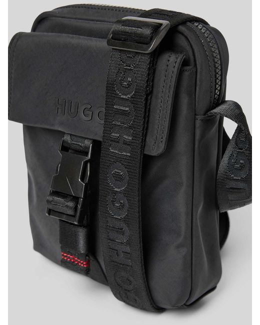 HUGO Handtas Met Labeldetail in het Black voor heren