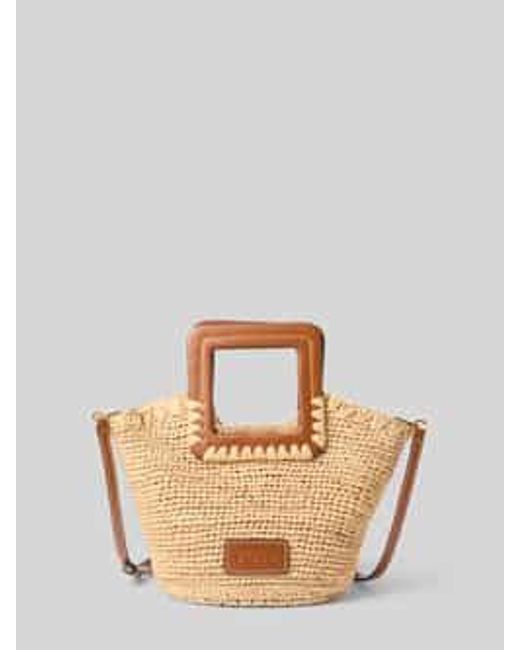 Staud Handtas Met Draagbanden, Model 'Shirley Raffia' in het Natural