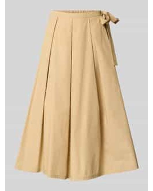 Weekend by Maxmara Midirok Met Stolpplooien in het Natural