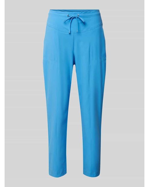 RAFFAELLO ROSSI Blue Slim Fit Stoffhose Mit Tunnelzug Modell 'Azra'