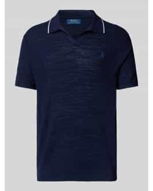 Polo Ralph Lauren Poloshirt Met Labelstitching in het Blue voor heren