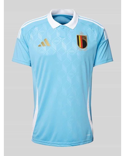 Adidas Belgien Auswärtstrikot EM 2024 in Blue für Herren