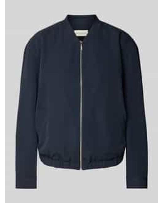 Tom Tailor Relaxed Fit Blouson Met Collegekraag in het Blue