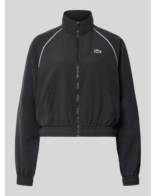 Lacoste Trainingsjacks in het Black