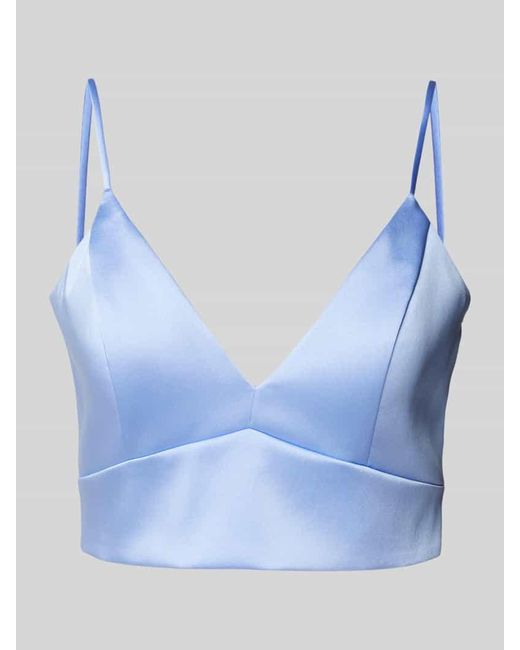 Jake*s Blue Slim Fit Blusentop mit V-Ausschnitt