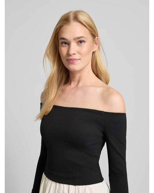 Forever New Black Cocktailkleid mit Carmen-Ausschnitt Modell 'Savannah'