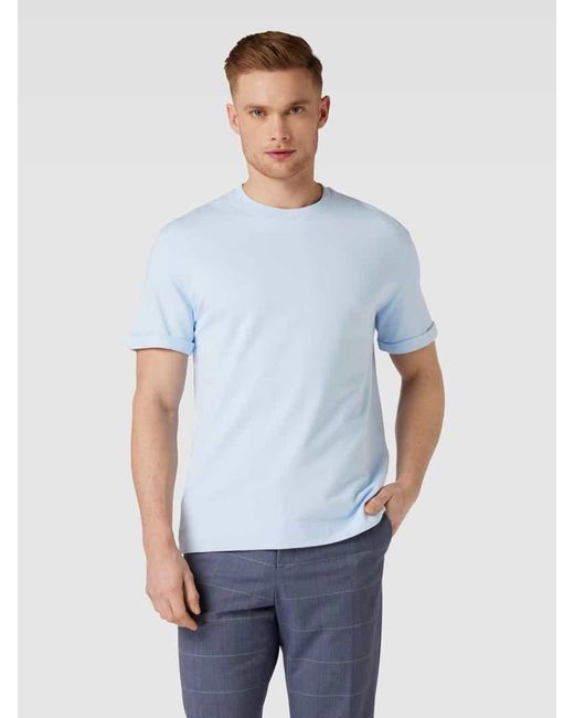 Windsor. T-Shirt mit Rundhalsausschnitt Modell 'Sevo' in Blue für Herren