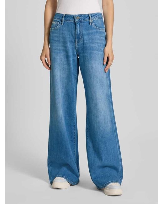 Guess Blue Low Waist Extra Wide Leg Jeans im 5-Pocket-Design Modell 'G13'