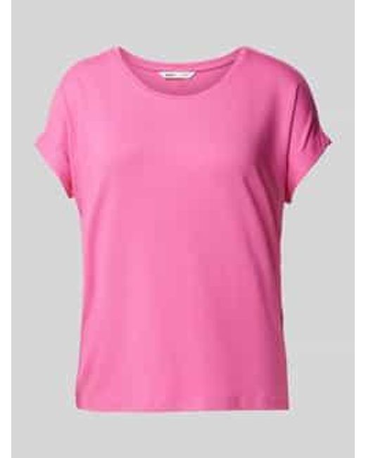 ONLY Regular Fit T-shirt Met Viscose in het Pink