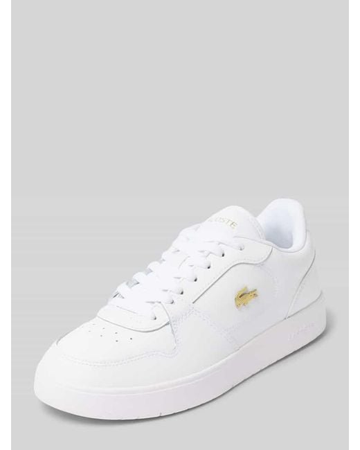 Lacoste White Sneaker mit Logo-Patch