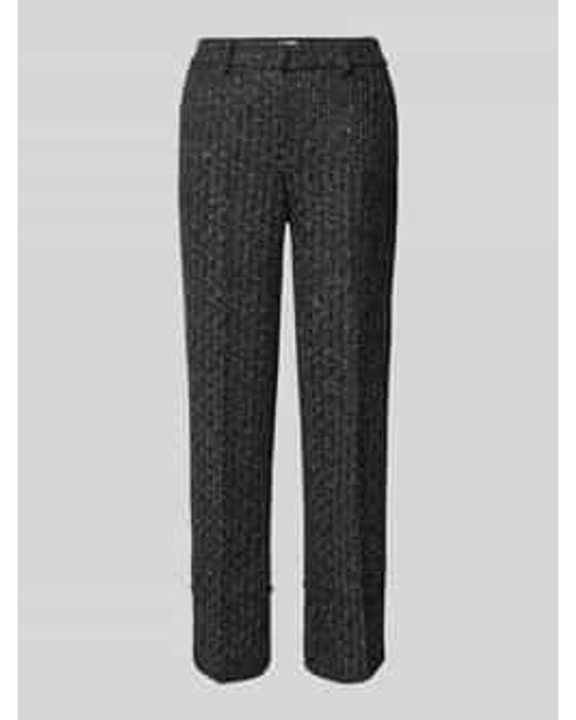 Seductive Stoffen Broek Met Verkorte Pasvorm in het Gray