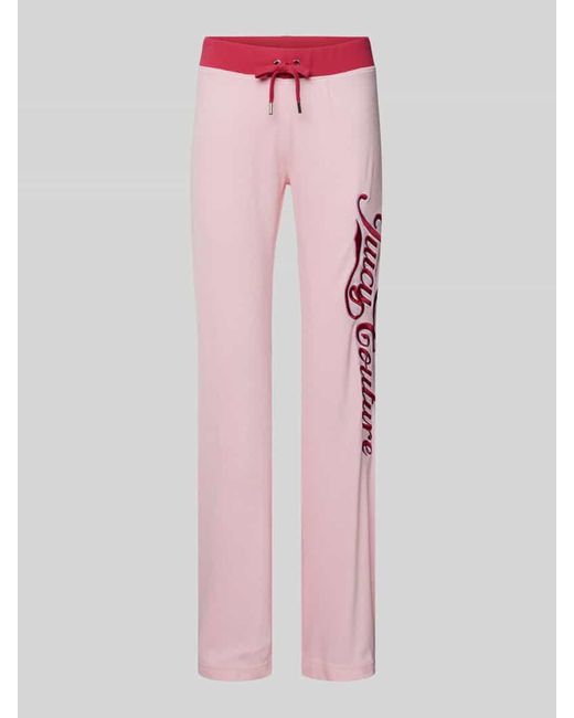 Juicy Couture Pink Flared Cut Sweatpants mit Label-Stitching Modell 'LISA'