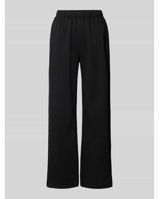 Pieces Black Regular Fit Jogpants aus Baumwoll-Mix Modell 'CHILLI'