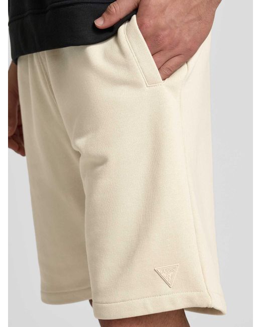 Guess Korte Broek Met Elastische Band En Tunnelkoord in het Natural voor heren