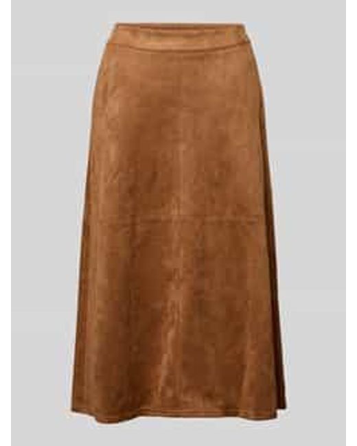 Freequent Regular Fit Midirok in het Brown