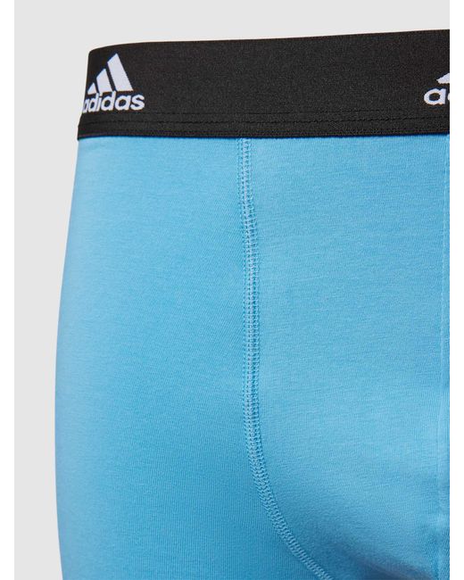 Adidas Trunks mit elastischem Label-Bund im 3er-Pack in Blue für Herren