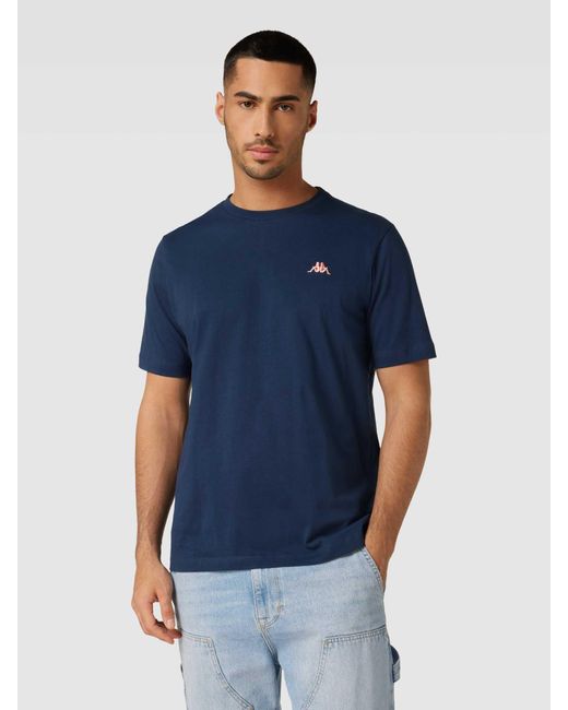 Kappa T-Shirt mit Label-Stitching in Blue für Herren