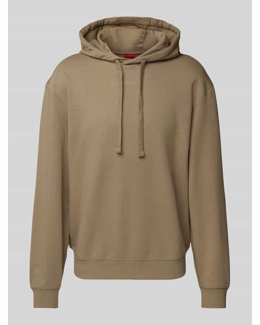 HUGO Oversized Hoodie Mit Label-Detail Modell 'Dapo' in Natural für Herren