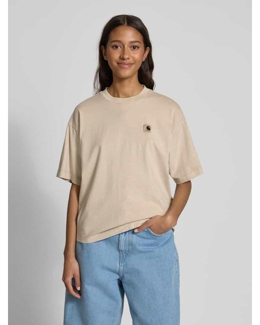 Carhartt Natural T-Shirt mit Label-Detail