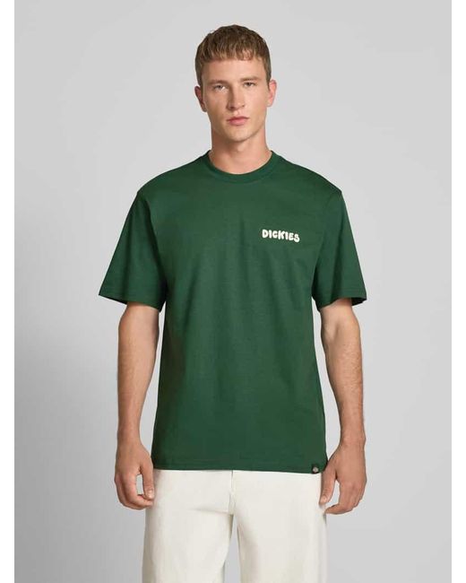Dickies T-Shirt mit Label-Print Modell 'GORDONSVILLE' in Green für Herren