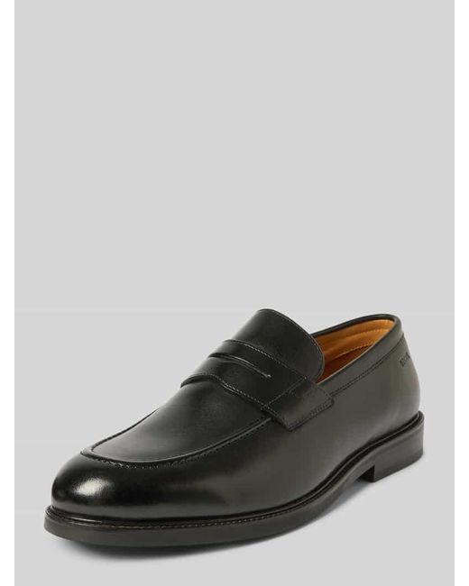 DIGEL Loafers mit Blockabsatz Modell 'SANDER' in Black für Herren
