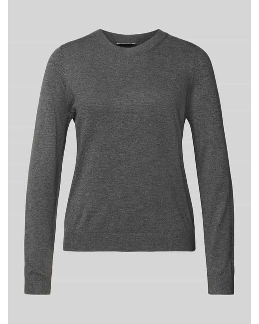 S.oliver Gray Regular Fit Strickpullover aus Viskose-Mix