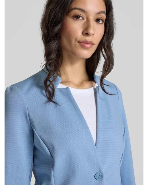 Tom Tailor Blue Regular Fit Blazer Mit Baumwoll-Anteil