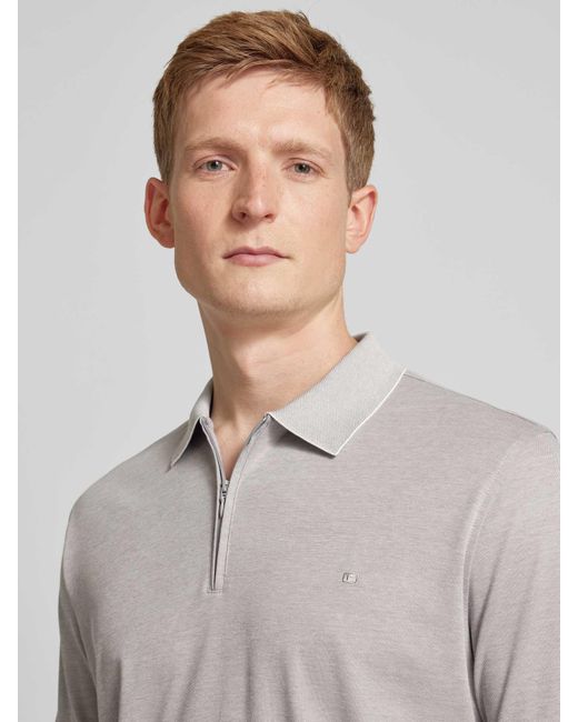 Christian Berg Men Regular Fit Poloshirt Met Logostitching in het White voor heren