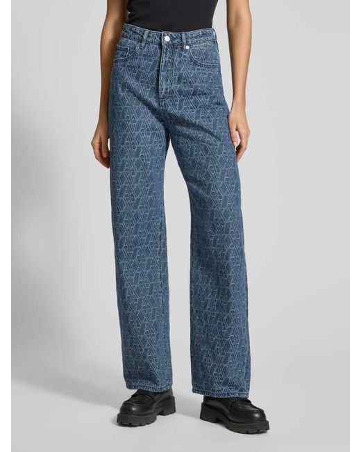 ARMANI EXCHANGE Blue Wide Leg Jeans im 5-Pocket-Design