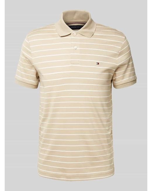 Tommy Hilfiger Regular Fit Poloshirt aus reiner Baumwolle in Natural für Herren