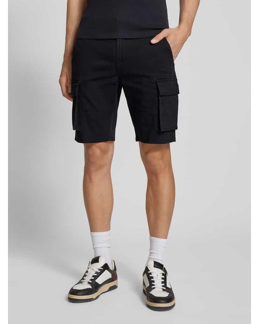 Only & Sons Regular Fit Bermudas aus Baumwoll-Mix Modell 'CAM STAGE' in Blue für Herren