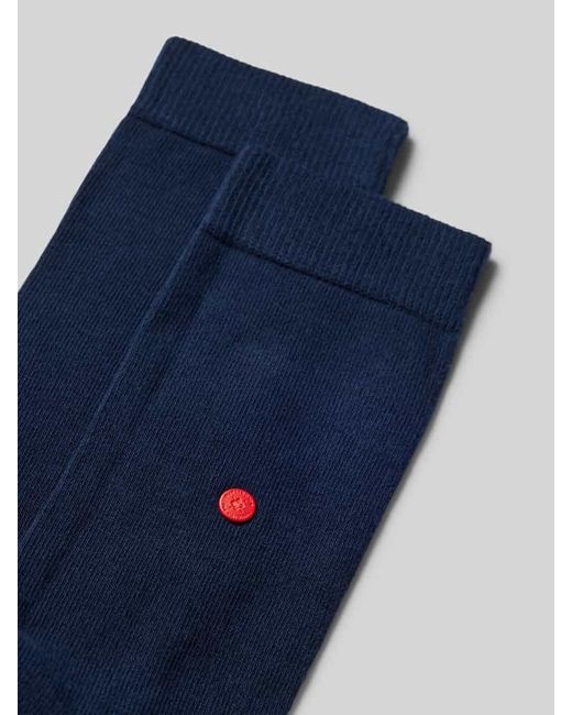 Burlington Blue Socken in unifarbenem Design Modell 'LADY'