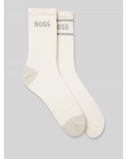Boss White Socken aus Baumwoll-Mix im 2er-Pack