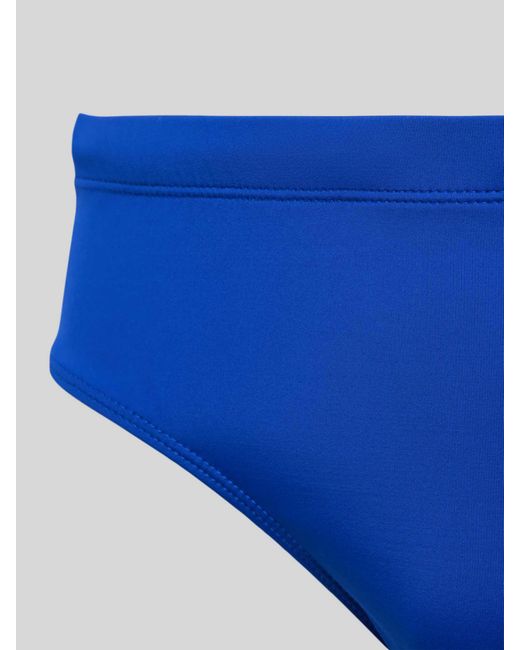 Boss Regular Fit Zwembroek Met Labeldetail in het Blue voor heren