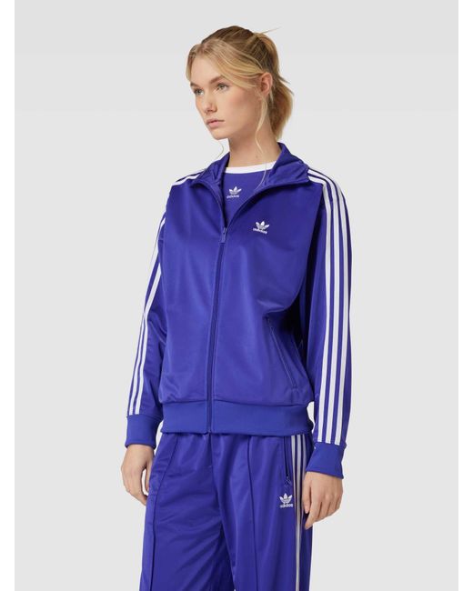 Adidas Originals Sweatjacke mit Stehkragen Modell 'FIREBIRD' in Blue für Herren