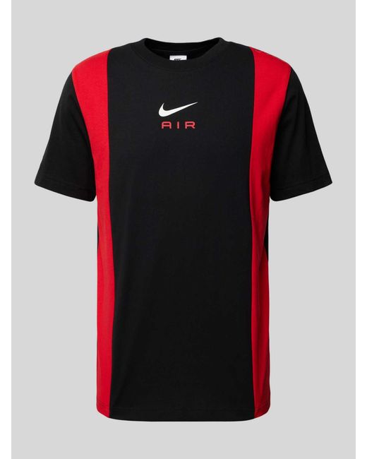 Nike T-Shirt mit Label-Print in Red für Herren