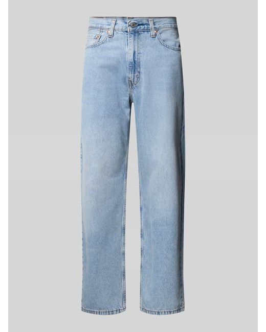 Levi's Straight Fit Jeans mit Logo-Patch Modell '565 Loose' in Blue für Herren