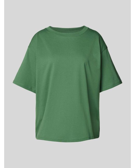 Jake*s Green T-Shirt mit Rundhalsausschnitt
