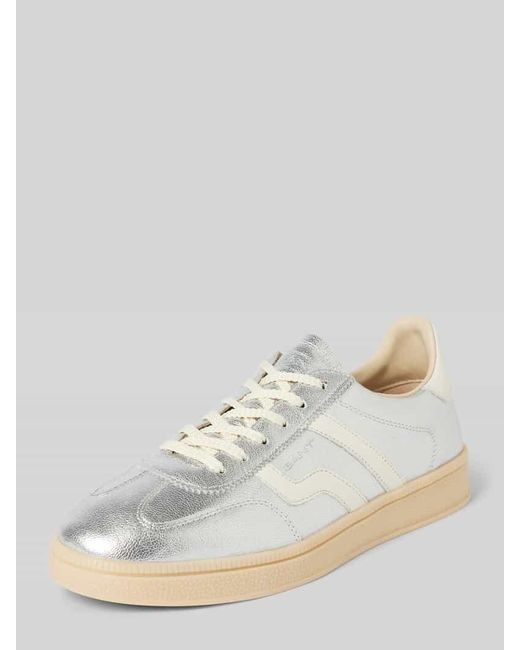 Gant White Sneaker mit Label-Print Modell 'CUZIMA'