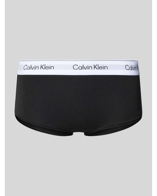 Calvin Klein Slips Met Logostitching, Model 'Boyleg' in het Black