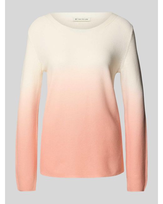 Tom Tailor Regular Fit Gebreide Pullover Met Kleurverloop in het Pink
