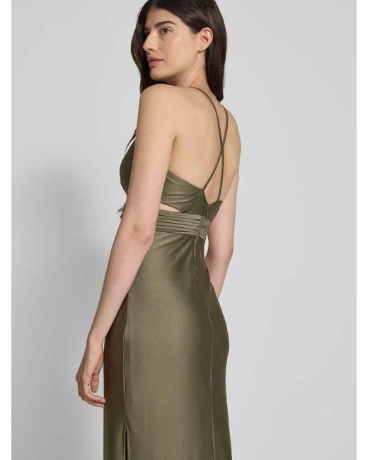 Jake*s Green Abendkleid Mit Knotendetail