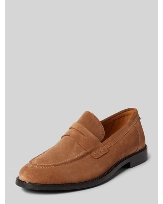 Gant Tassel-Loafer aus Leder mit Ziernähten Modell 'Lozham' in Brown für Herren