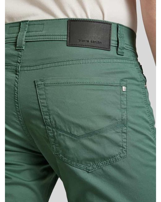 Pierre Cardin Tapered Fit Hose im 5-Pocket-Design Modell 'Lyon' in Green für Herren