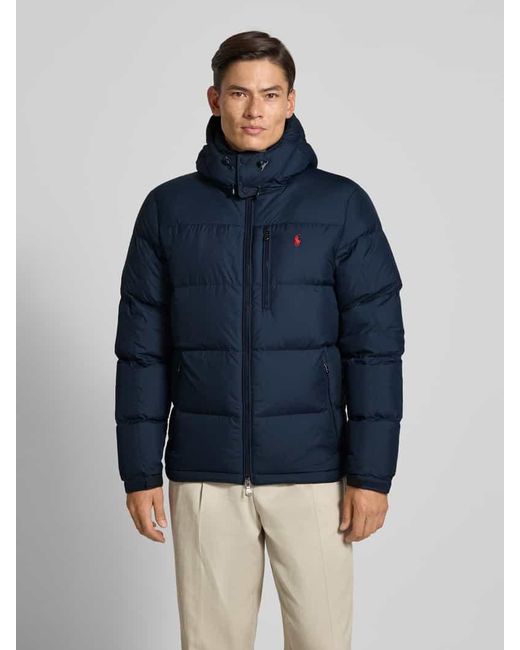Polo Ralph Lauren Daunenjacke mit Logo-Stitching in Blue für Herren